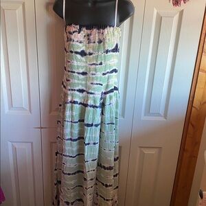 Young Fabulous & Broke NWT Boho Tie-Dye Strapless Elasticized Bust Lined Dress